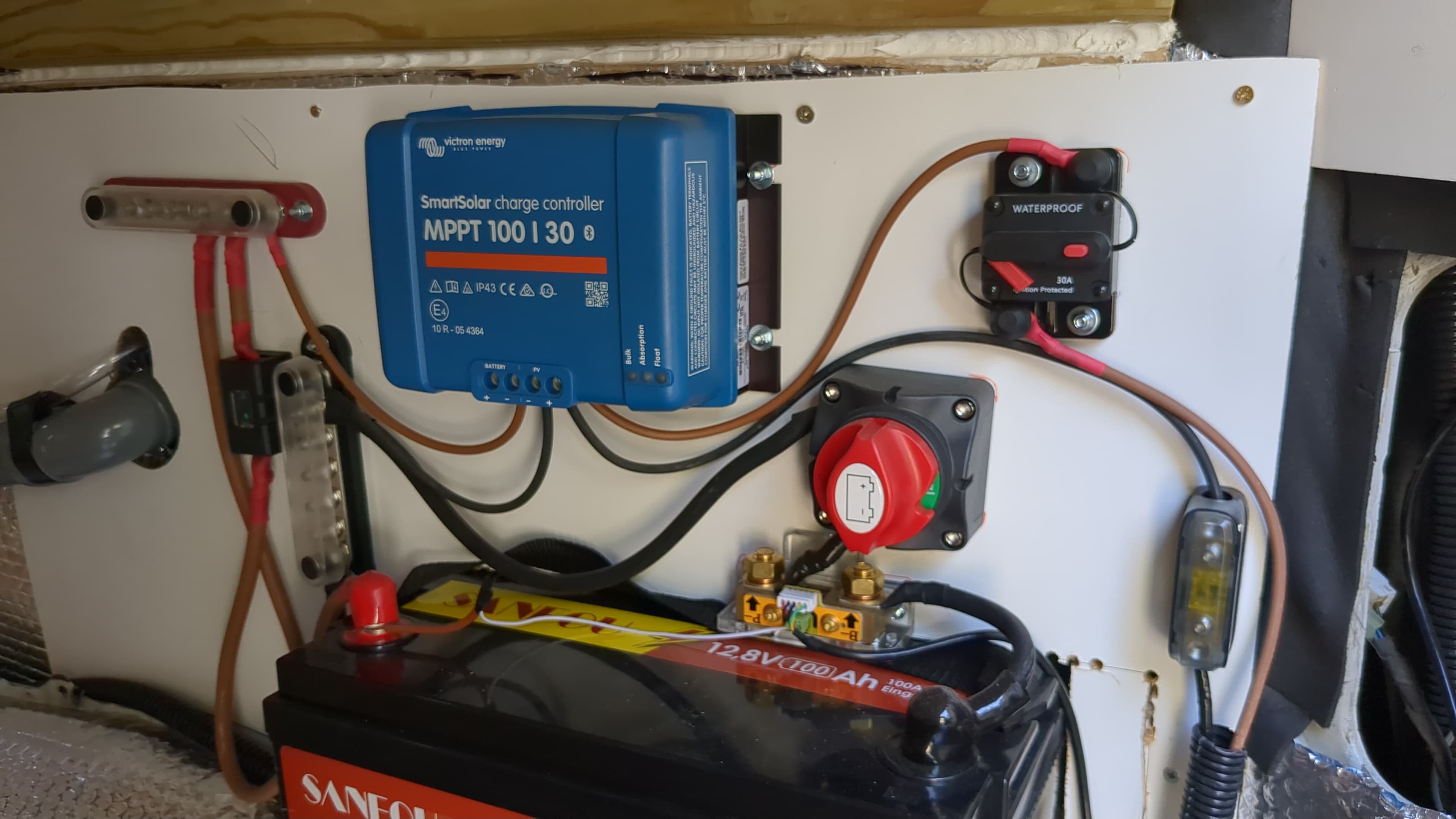 Cuadro eléctrico con fusibles, diferencial y magnetotérmicos